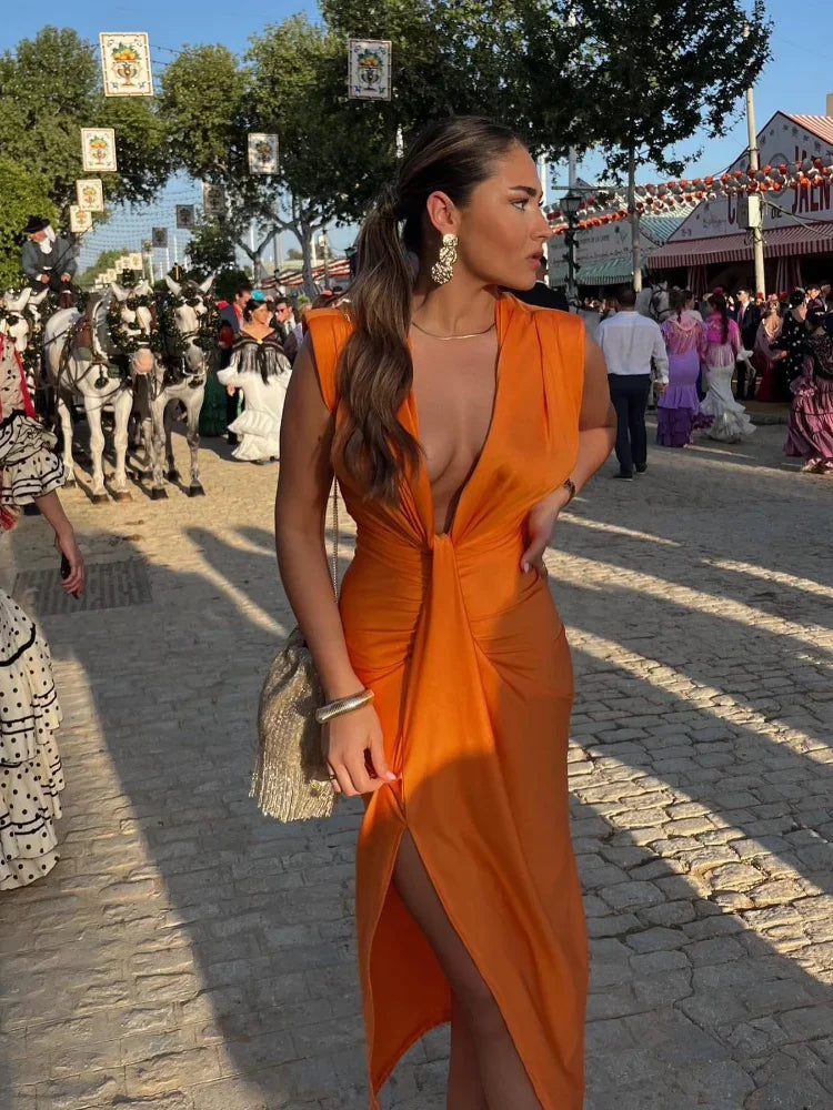 Yvette | Vestido de Noche Drapeado