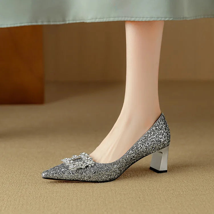 Zapatos de Salón con Purpurina Gloria