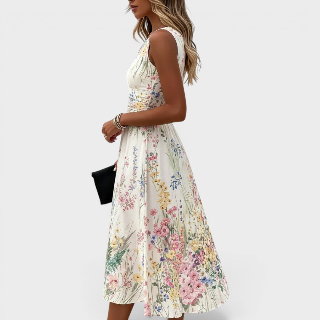 Isolde-May | Vestido midi con detalle de encaje