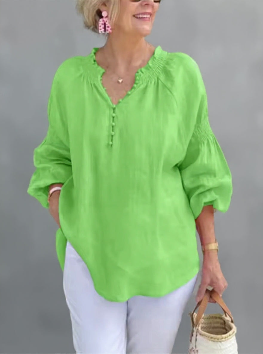 Wren - Blusa Diaria Relajada y Ligera