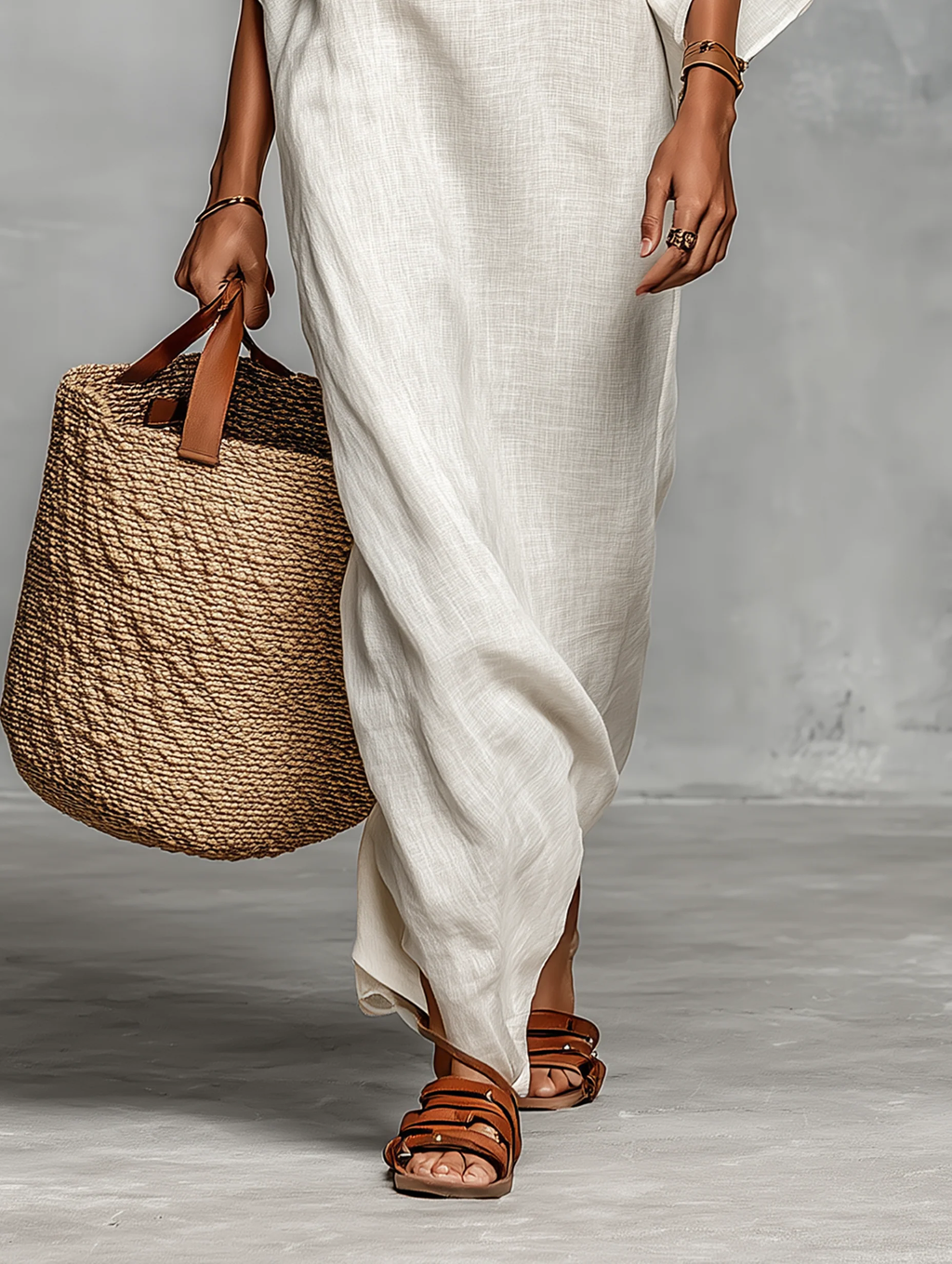 Aveline | Vestido Maxi Off-Shoulder con Mangas Murciélago