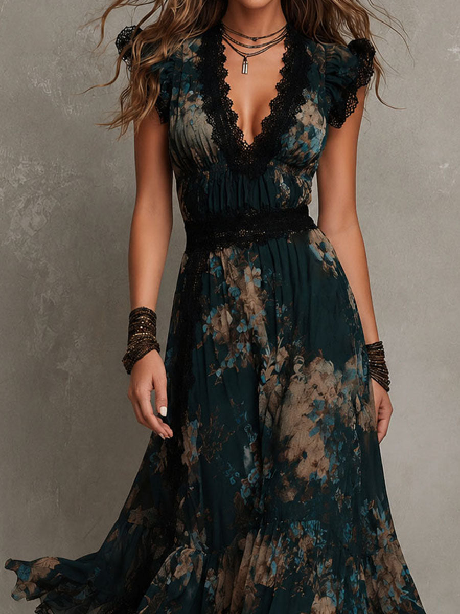 Wendy | Vestido largo floral
