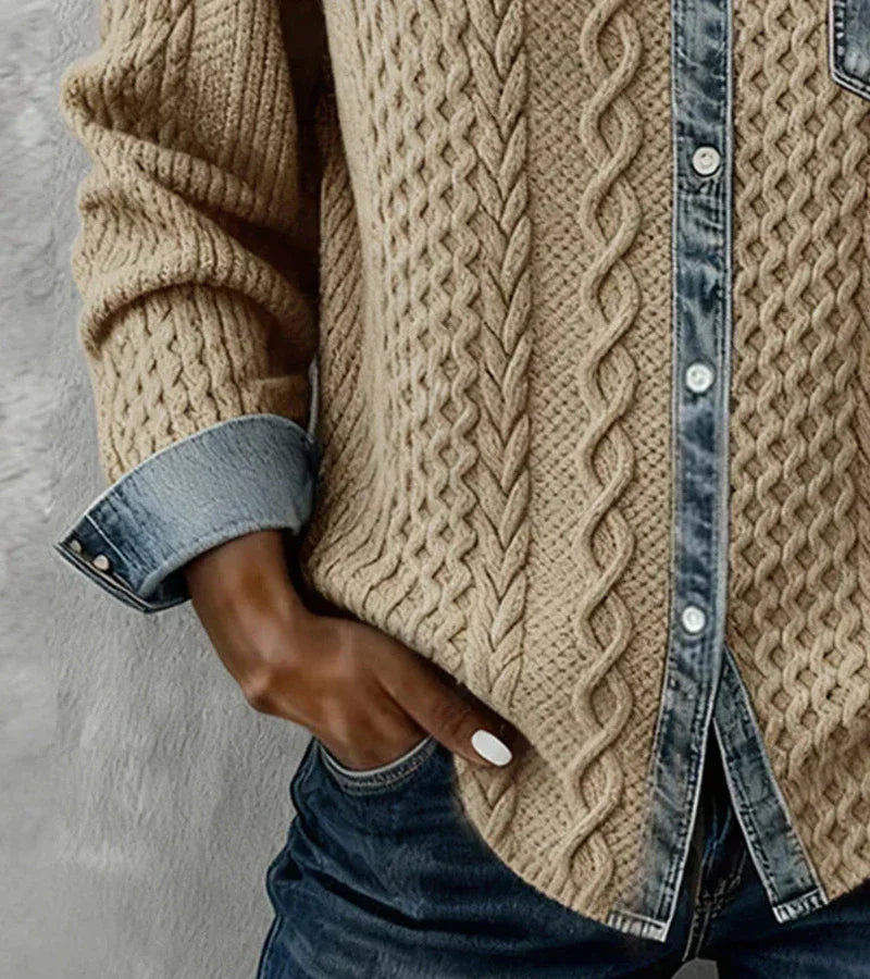 Nora | Top de punto patchwork