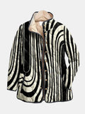 Soraya | Chaqueta Acolchada Casual con Diseño Geométrico Abstracto