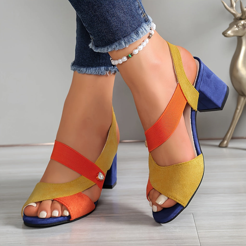 Elara | Tacones Cómodos de Tiras Cruzadas