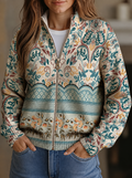 Sybilla™ | Rebeca Estampado Botánico Floral Vintage con Borde