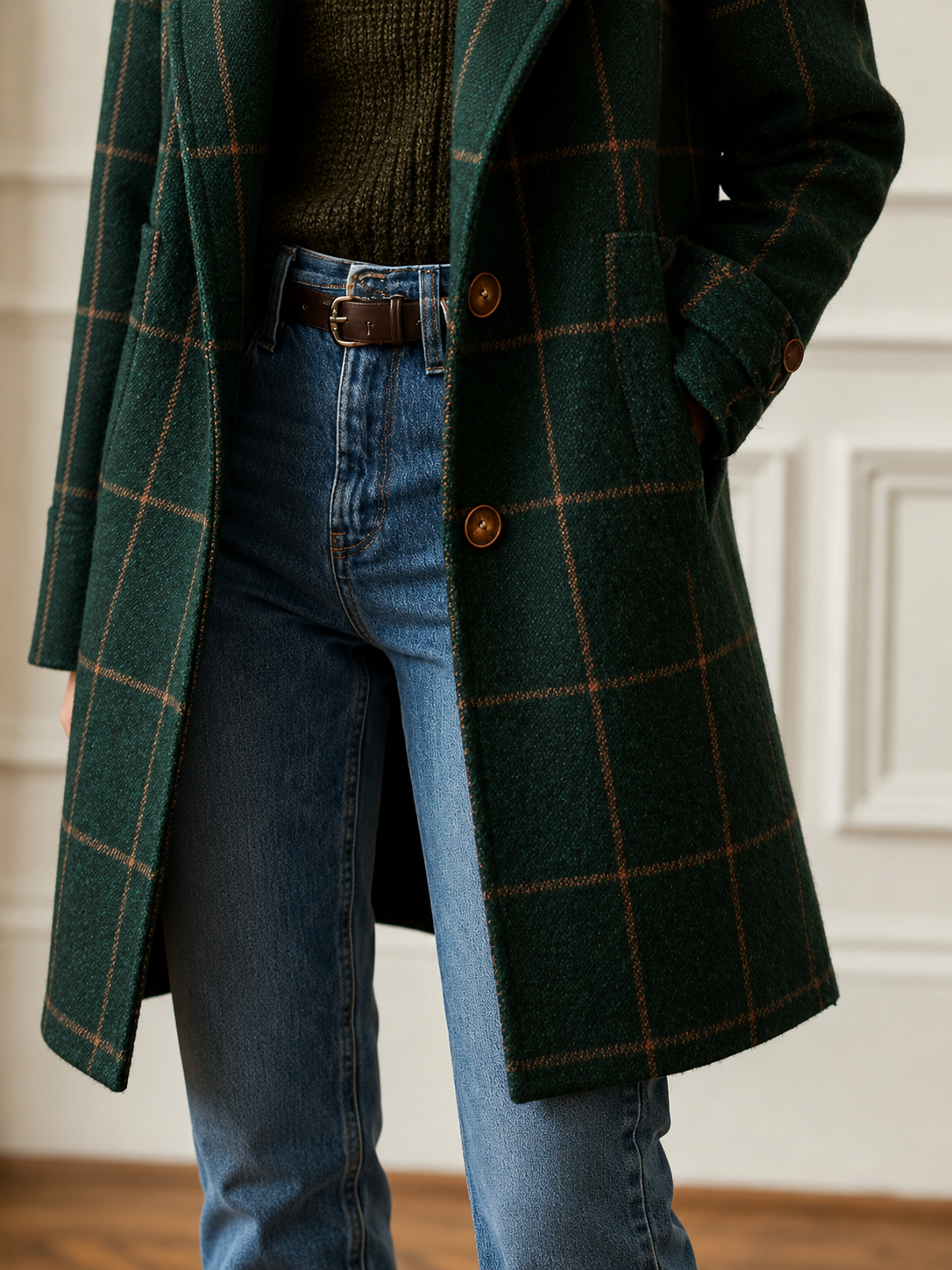 Bethany | Abrigo de Cuadros para Mujer