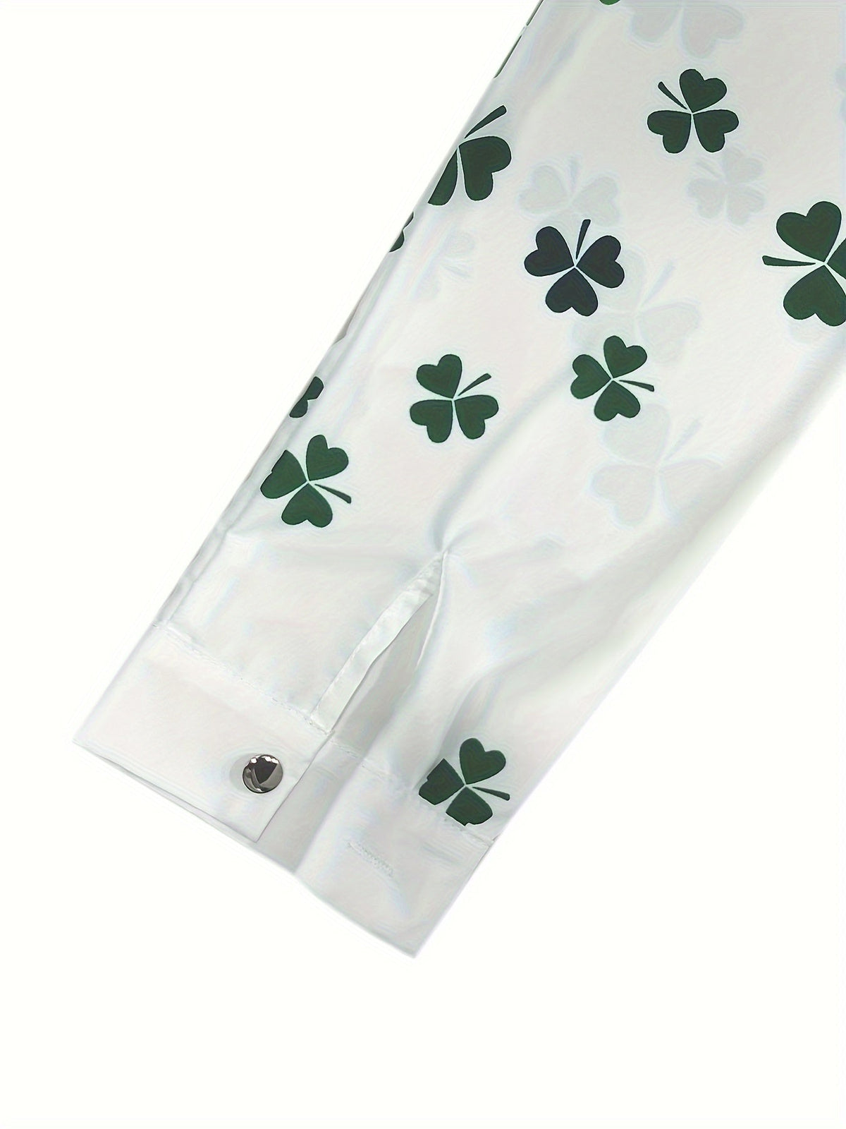 Ayla - Camisa de Botones con Estampado de Trébol