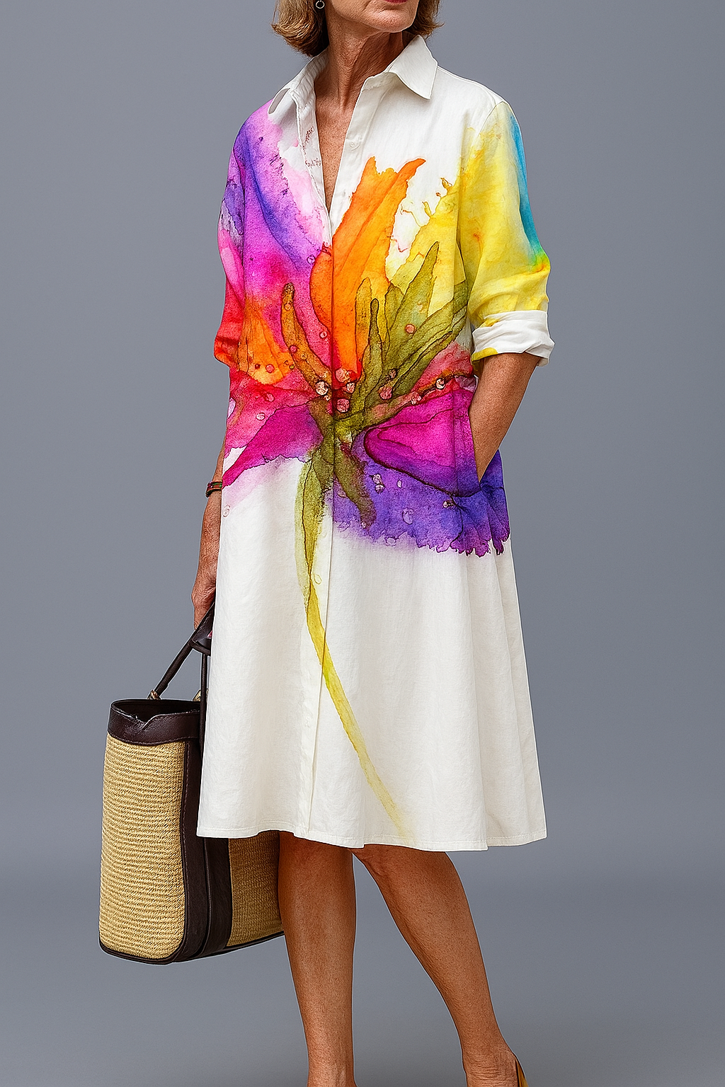 Lydia | Vestido Midi Con Estilo y Desenfadado
