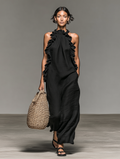 Lua | Vestido maxi con bolsillos