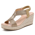 Sandalias de Cuña con Trenzado Artesanal