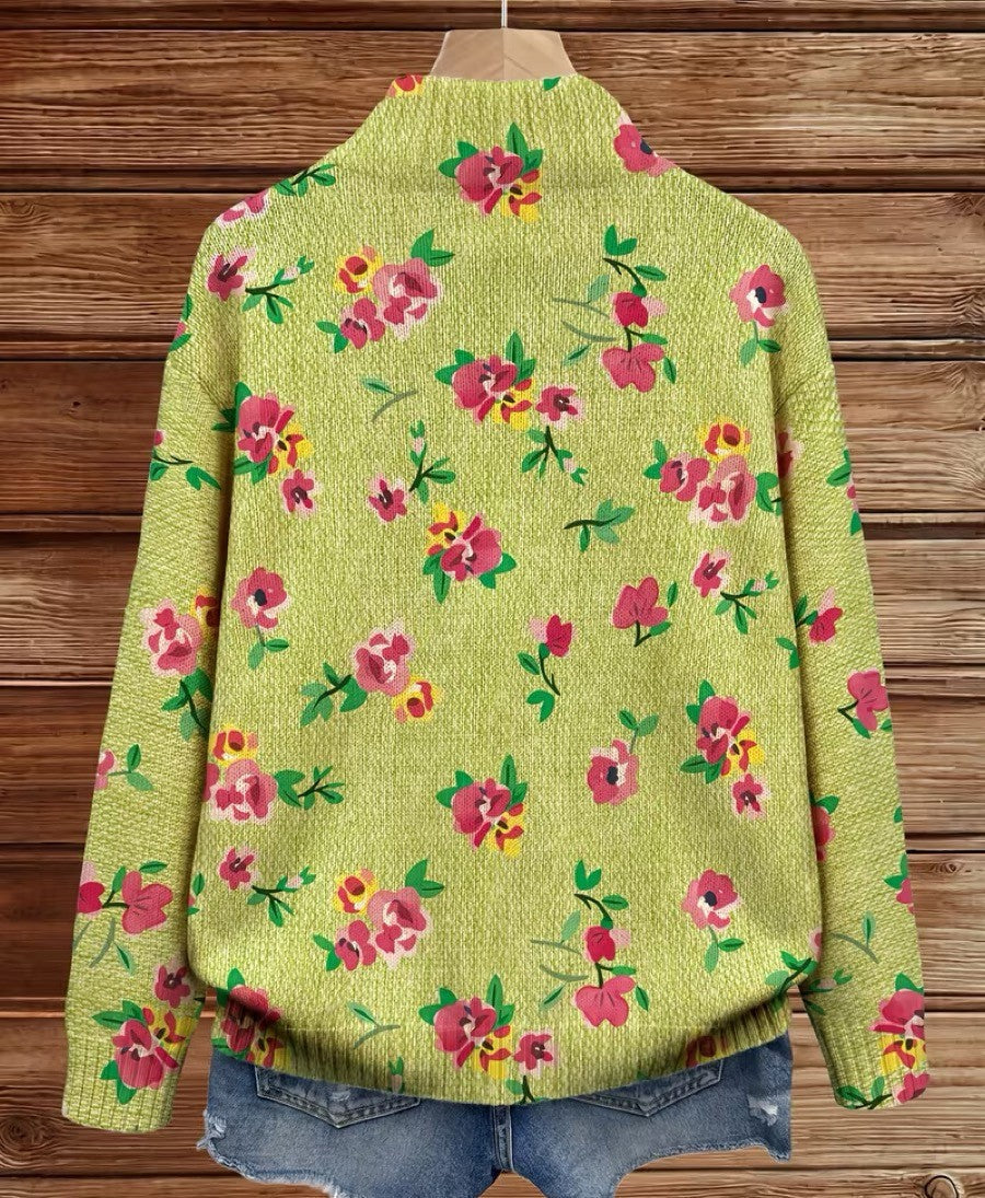 Constance™ | Rebeca con Cremallera Floral Rosa sobre Lima