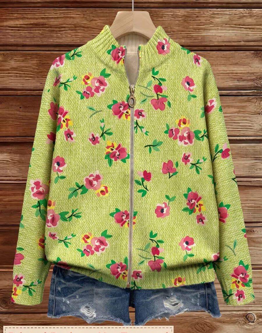 Constance™ | Rebeca con Cremallera Floral Rosa sobre Lima