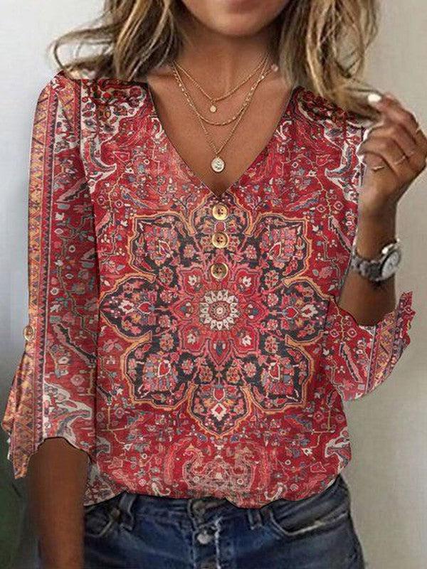 Loretta | Top Bohemio con Escote en V