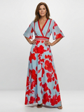 Anthea | Vestido Maxi Floral Cruzado