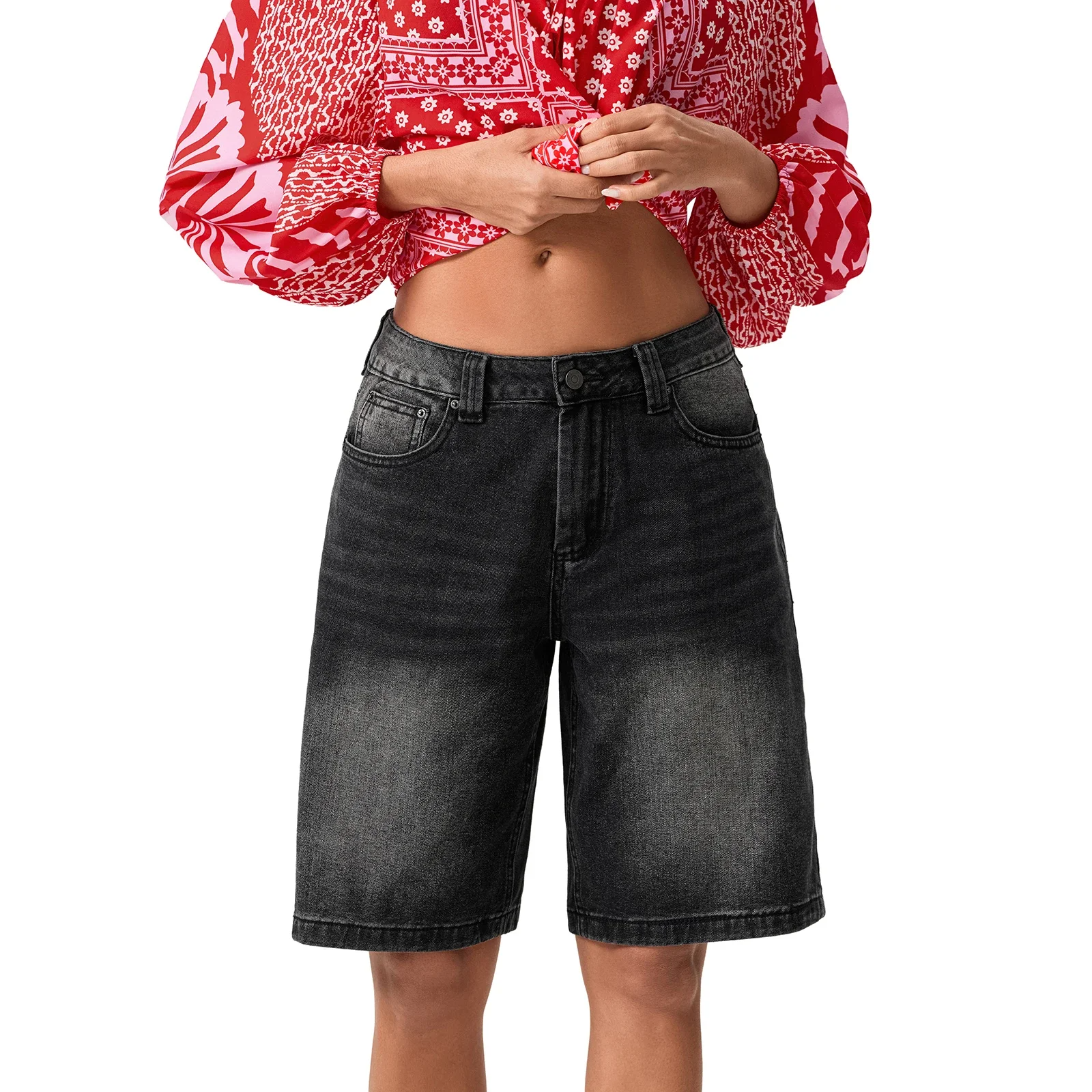 Pantalones cortos tipo bermudas Ada Denim