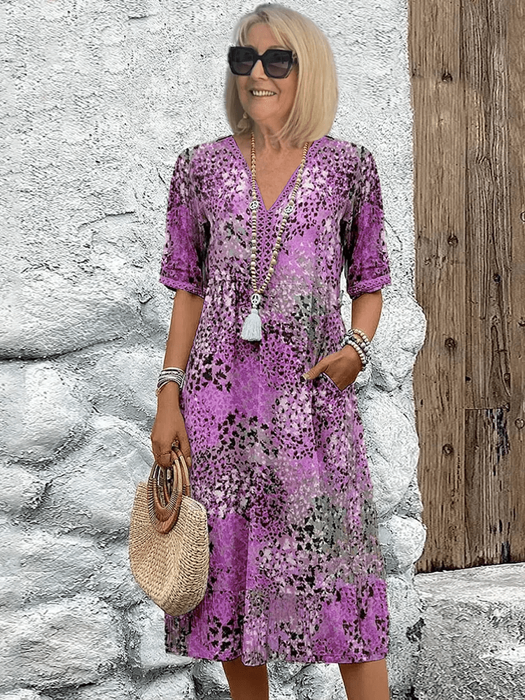 Rosalyn | Vestido Midi Floral de Verano