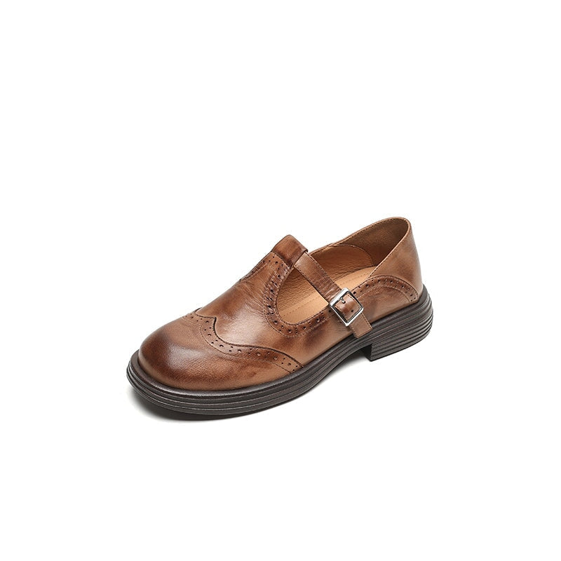 Mattea | Mary Jane Elegantes de Piel