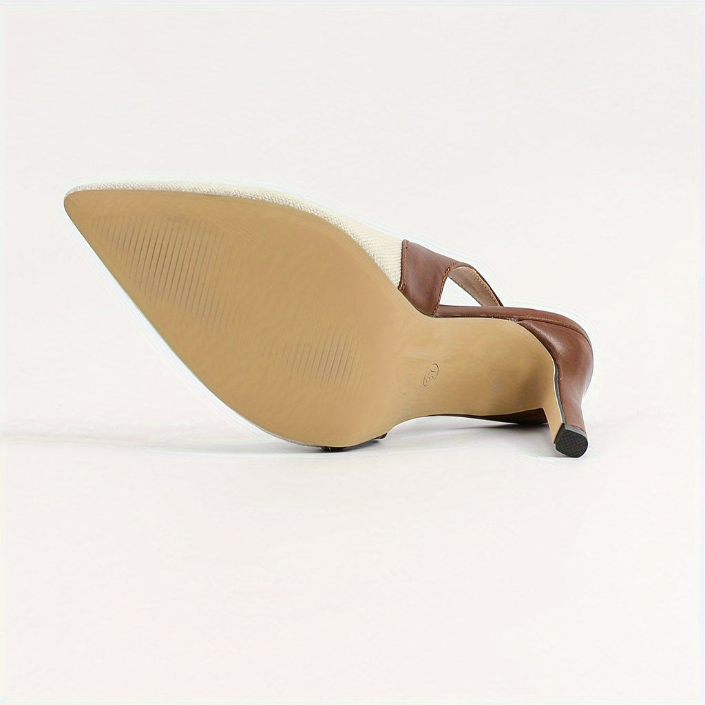 Amélie | Tacones Slingback en Contraste
