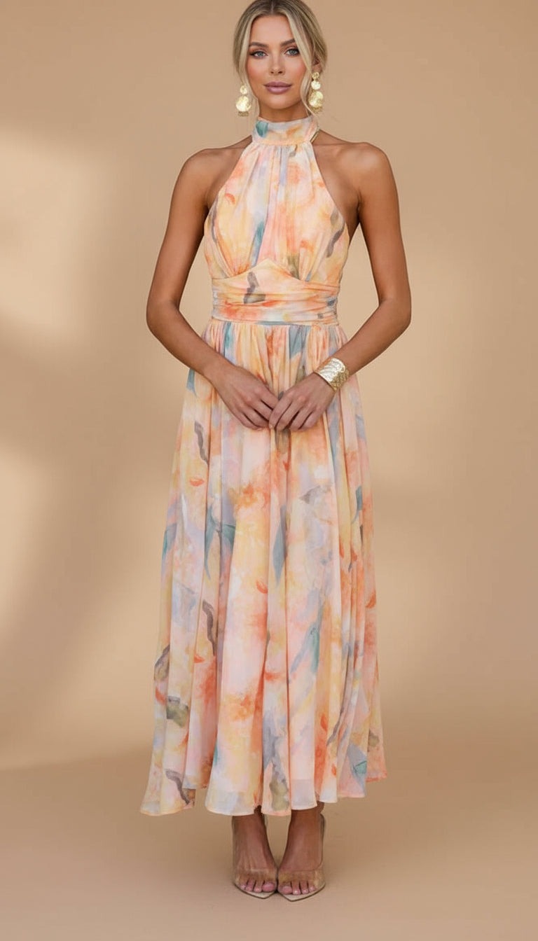 Abigail™ | Vestido Maxi con Estampado