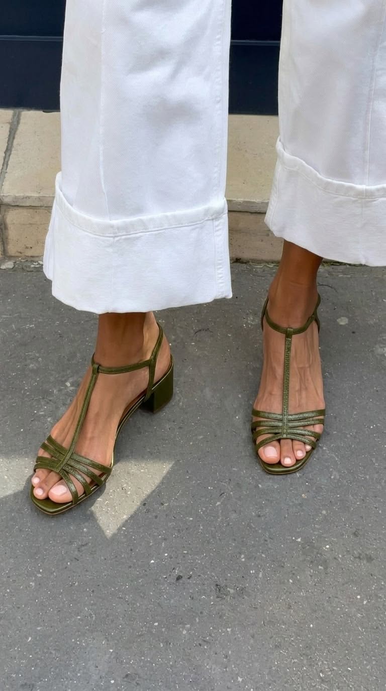 Sandalias Doradas de Tiras Allegra