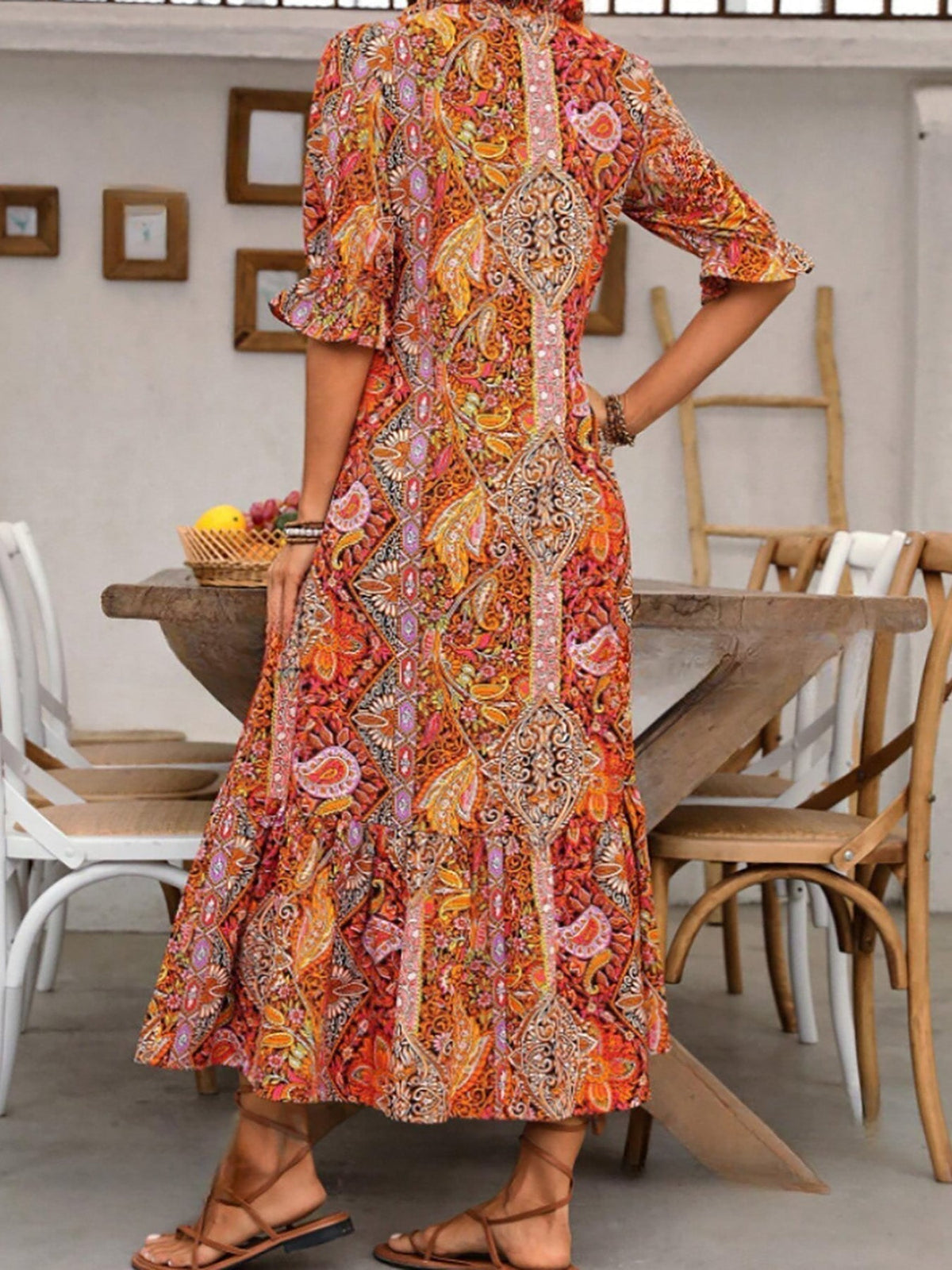 Sylvie | Vestido Maxi Bohemio Escalonado