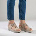 Raquel  - Cómoda sandalia de cuña para mujer