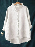 Annette | Blusa con Ribete de Volante