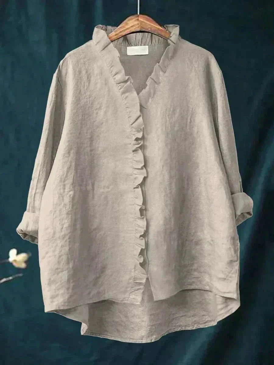 Annette | Blusa con Ribete de Volante