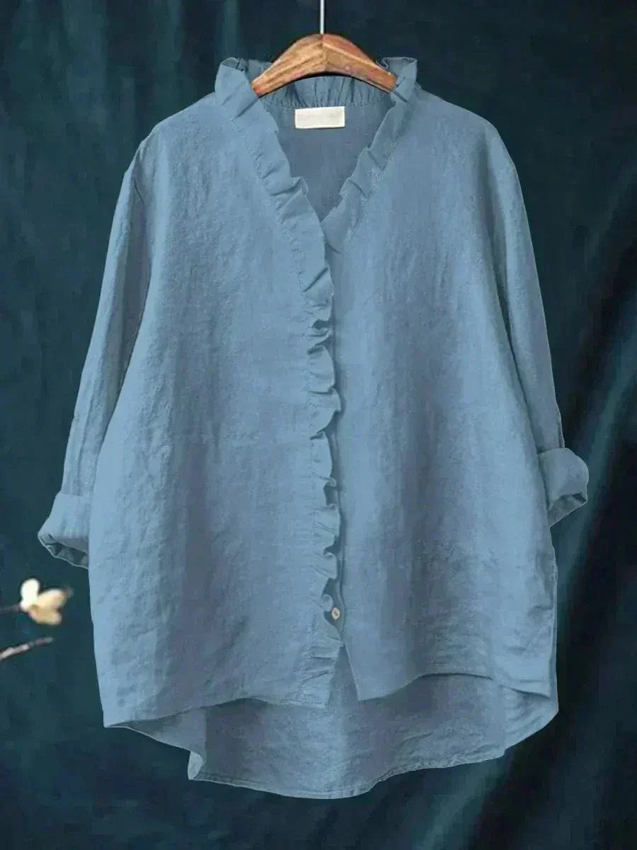 Annette | Blusa con Ribete de Volante