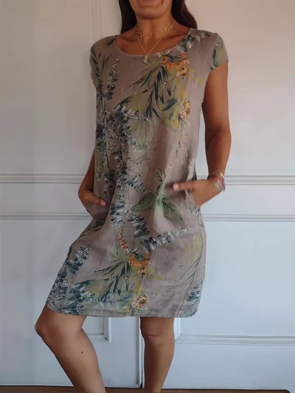 Marnie | Vestido de Verano con Estampado Botánico