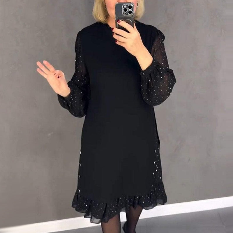 Thessariae | Elegante vestido con mangas de cristal