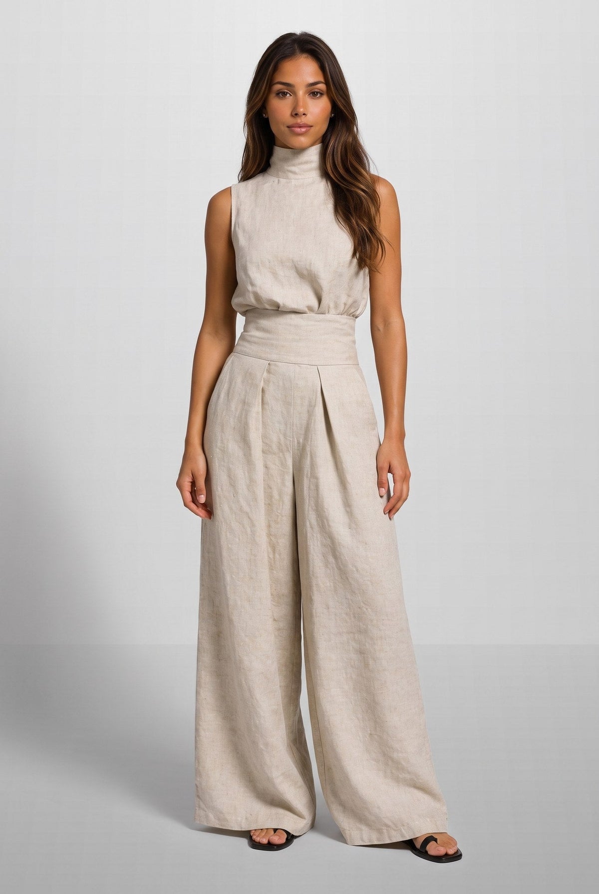 Aleia™ Conjunto de Dos Piezas en Mezcla de Lino