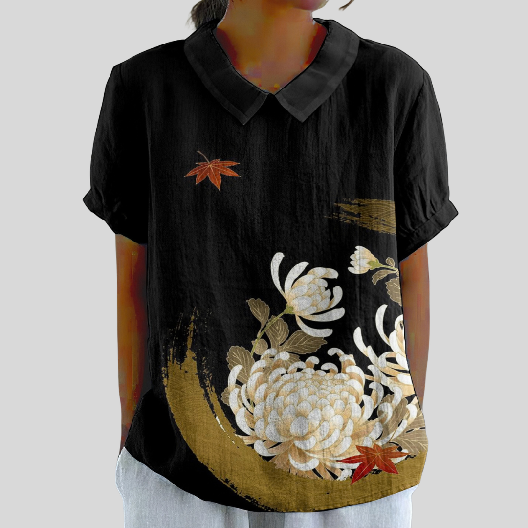 Ivy | Blusa Botánica con Cuello