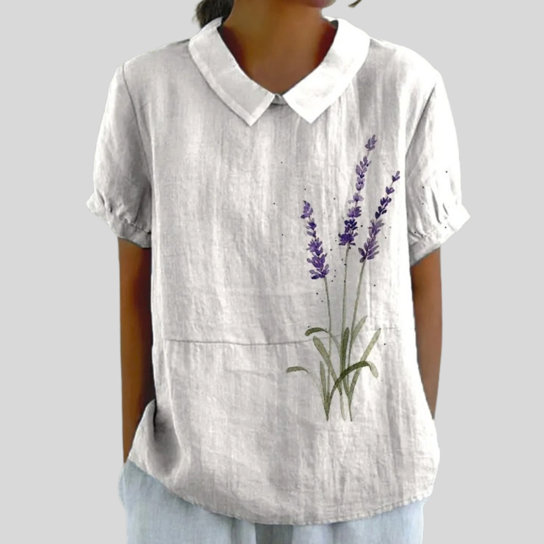 Estella | Blusa Suave con Cuello