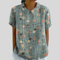Mabel | Blusa Floral con Cuello