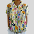 Felicity | Blusa con Cuello y Estampado de Jardín