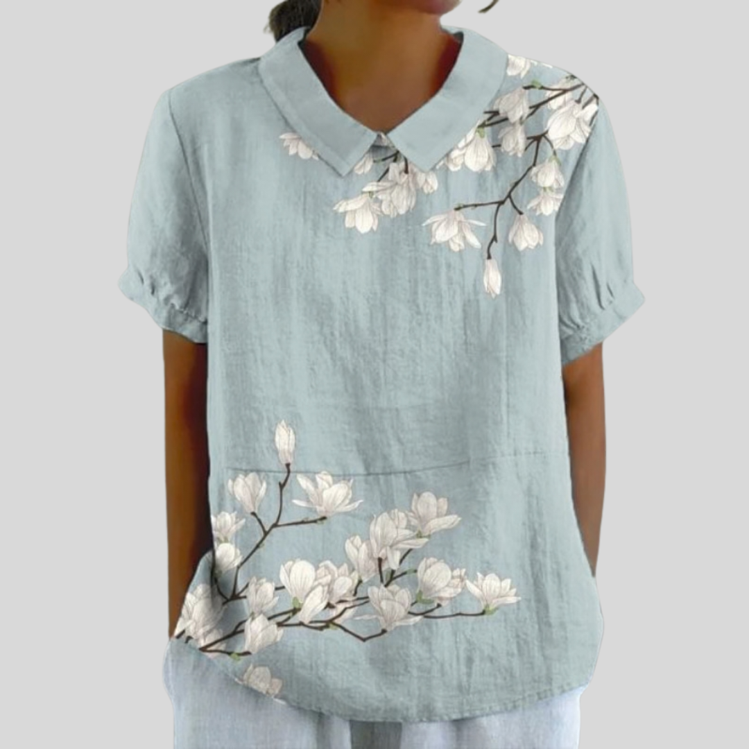 Marissa | Blusa Floral con Cuello