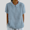 Aurelia | Blusa con Cuello de Textura Suave