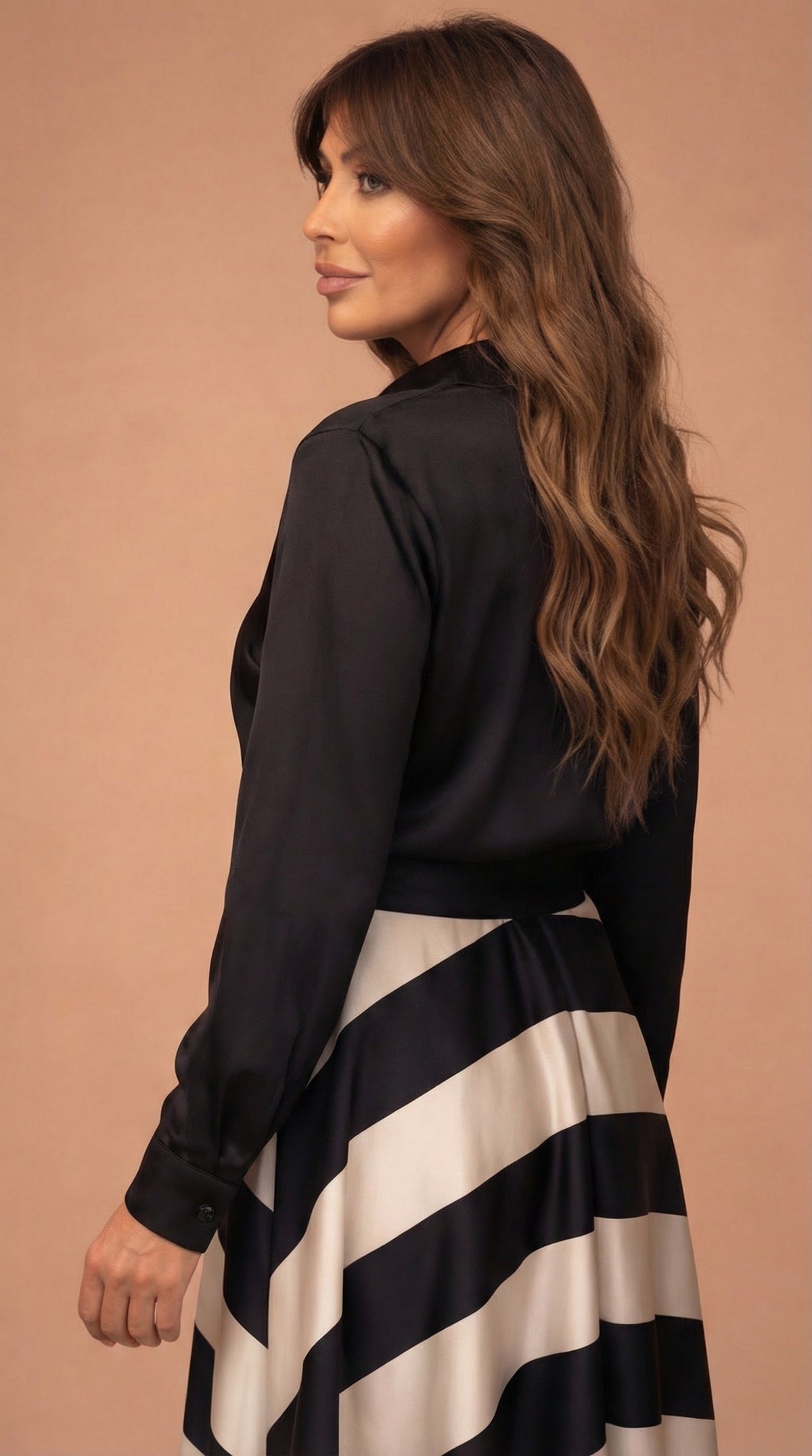 Mila™ | Vestido Maxi de Rayas