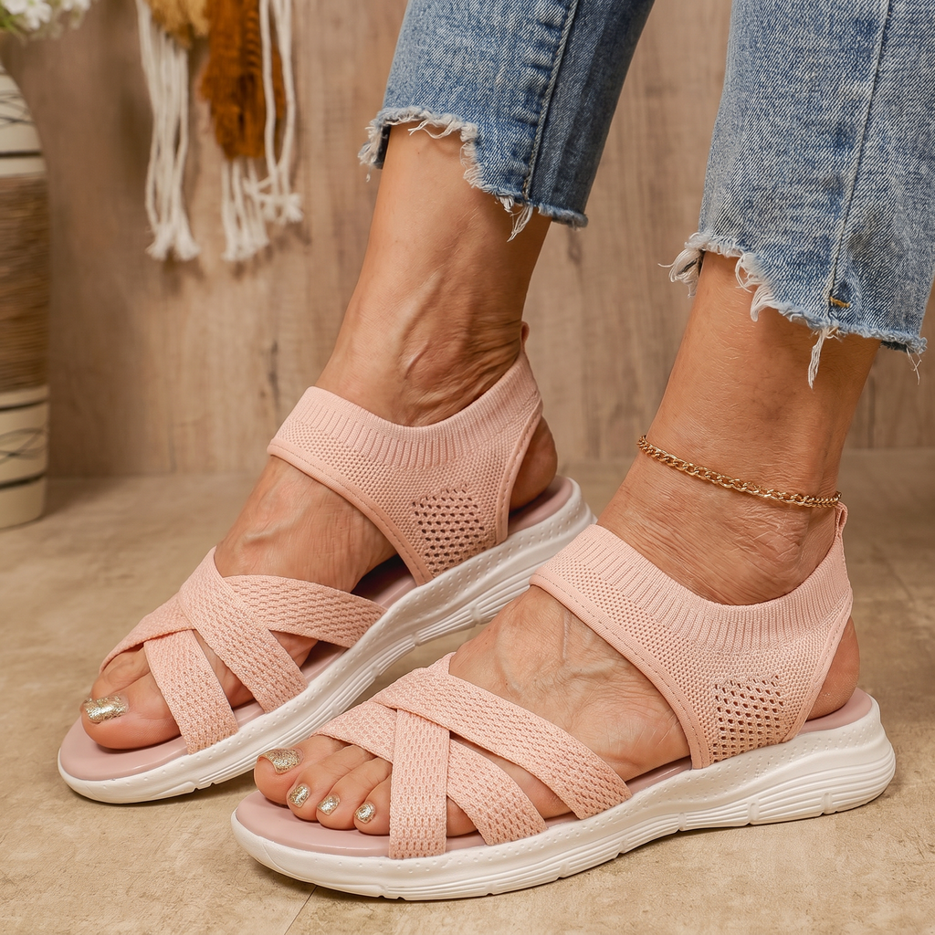 María | Sandalias Confort Rosa