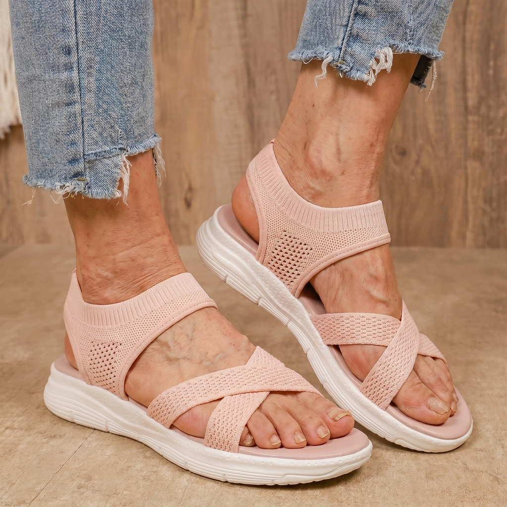 María | Sandalias Confort Rosa