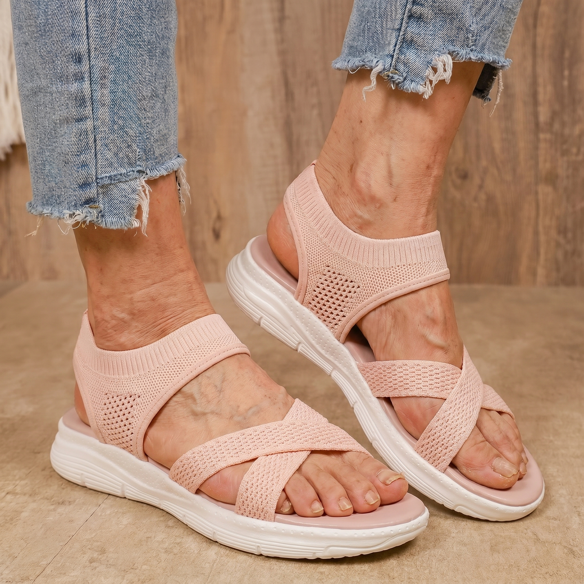 María | Sandalias Confort Rosa