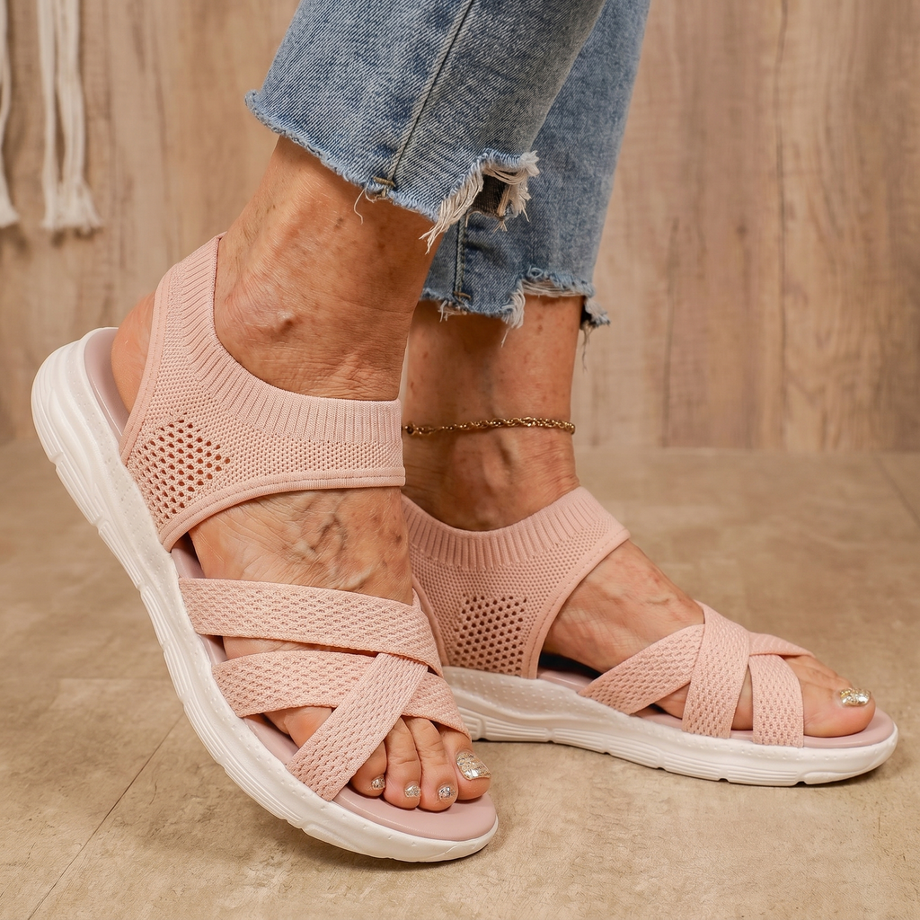 María | Sandalias Confort Rosa