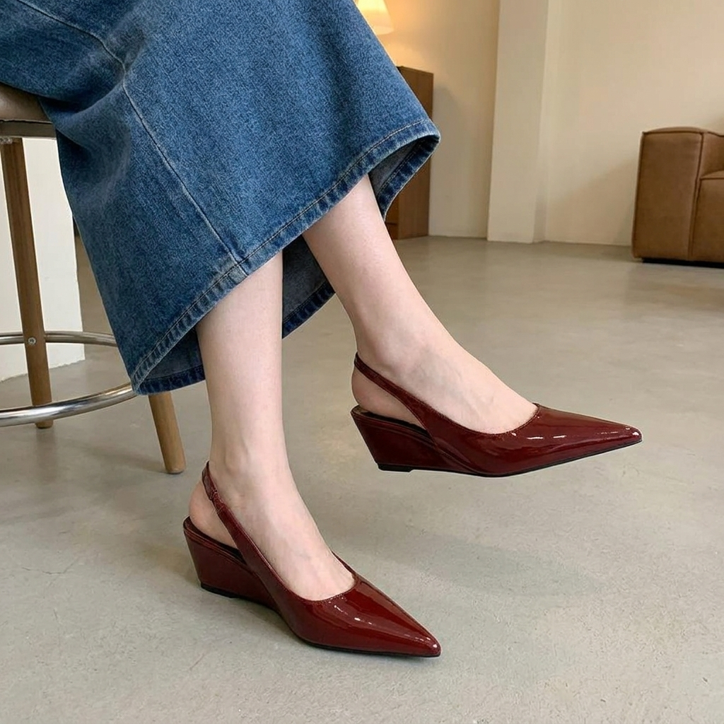 Elena | Cuña Elegante con Tira Trasera