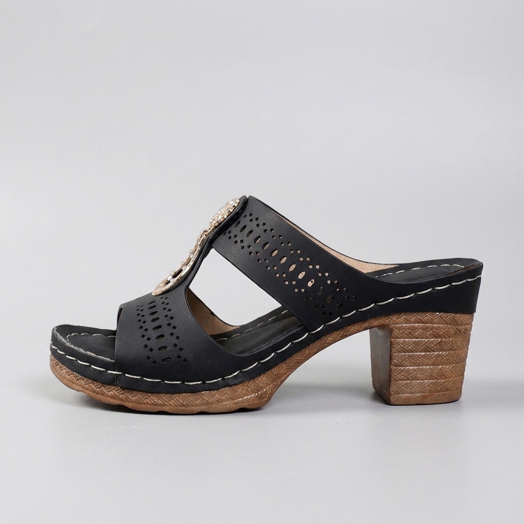 Linda | Sandalias Ortopédicas de Tacón Alto y Comodidad