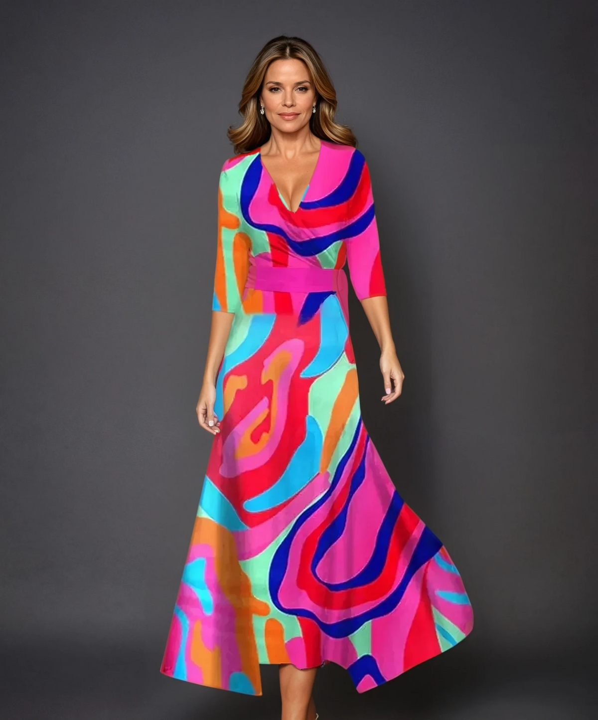 Aria™ | Vestido Chic con Estampado Floral