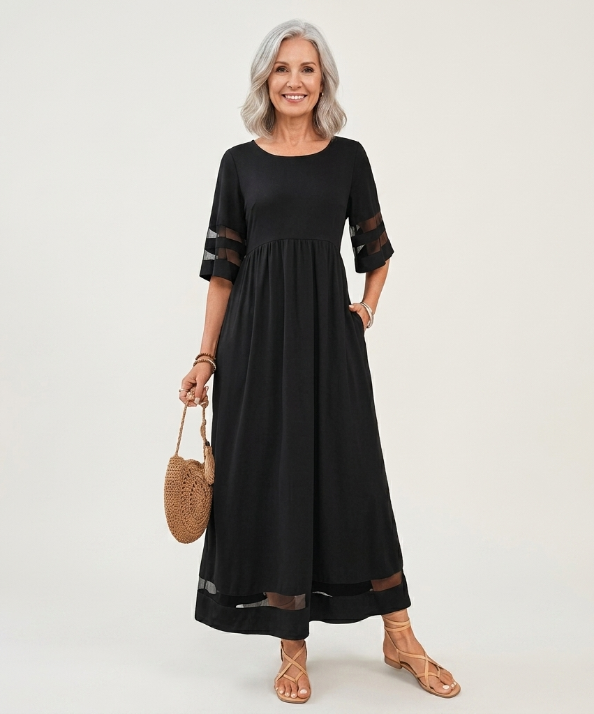 Aubrey™ | Vestido Midi Favorecedor y Alisador de Abdomen