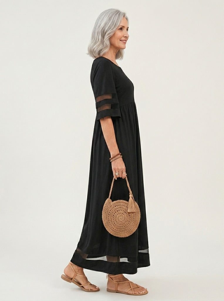 Aubrey™ | Vestido Midi Favorecedor y Alisador de Abdomen