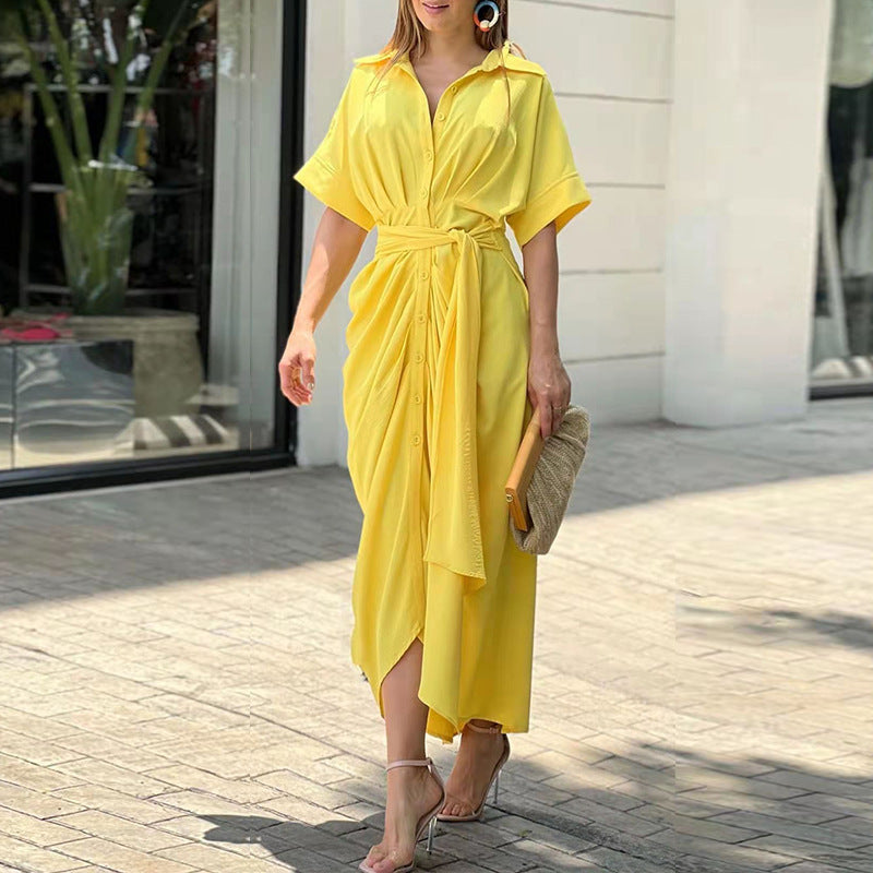 Wren | Vestido Camisero con Cinturón
